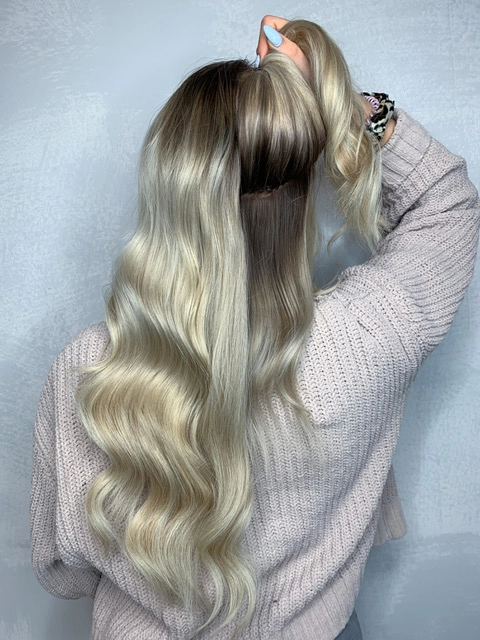 Haarverlängerung-Ergebnis bei Friseur Mandy und Team