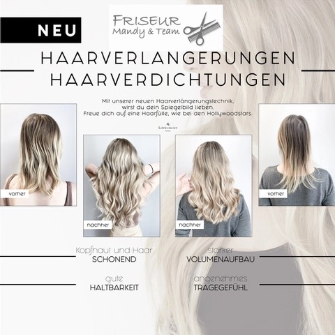 Infoflyer Haarverlängerung und Haarverdichtung